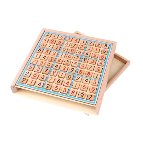 WESIEVYA 1 Satz Sudoku aus Holz frühe Erziehung Spielzeug für die Früherziehung lernspiele Kinder intelligenzspielzeug für Kinder Sudoku-Spielzeug für Kinder Holz Arithmetik-Sudoku hölzern von WESIEVYA