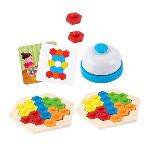 WESIEVYA 1 Satz Wabenpuzzle Blockspielzeug Für Eltern Kind Interaktion Pädagogisches Holzspielzeug Für Kinder Zur Von Kreativität Und Feinmotorik Ideal Für Spiel Und Lernen von WESIEVYA