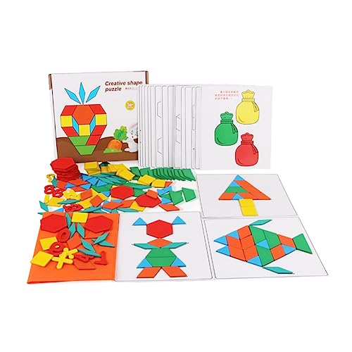 WESIEVYA 1 Set Buntes Tangram Puzzlespielzeug Geistiges Lernspielzeug Für Kinder Fördert Kreativität Und Logik Ideal Für Jungen Spielzeug Ab 3 Jahren von WESIEVYA