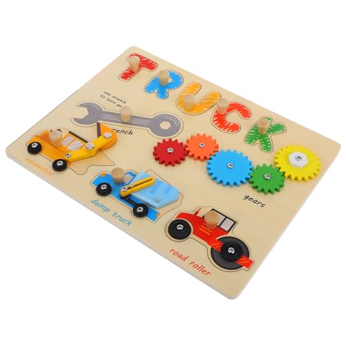 WESIEVYA 1 Set Busy Board Werkzeuge Kleinkind Puzzle Werkzeugwagen Puzzles Busy Board Lernspielzeug Frühpädagogisches Busy Board Für Kleinkinder Busy Board Holz von WESIEVYA