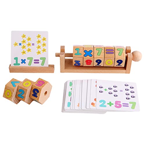 WESIEVYA Jungen und Mädchen-freundliches Mathematik-Lernspielzeug 1 Set Rechenspielzeug aus Holz Digitales Erkenntnisspiel Logikspiel für Kinder Mathe-Lernspielzeug von WESIEVYA