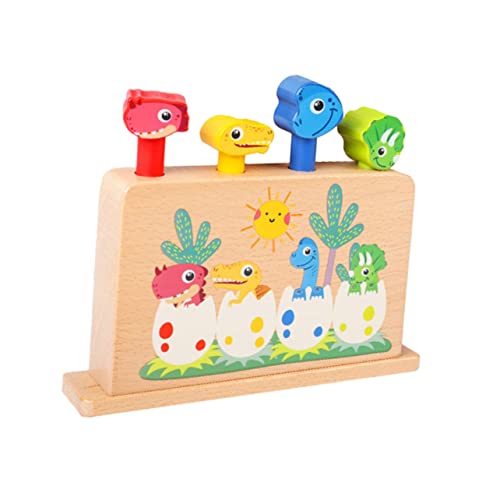 WESIEVYA 1 Set Dinosaurier Sprungstab Lernspielzeug Fingerspielzeug Frühes Lernspielzeug Kleinkind Hammerspielzeug Kinder Hammerspielzeug Kinder Musikspielzeug Hammerspiel von WESIEVYA