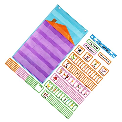 WESIEVYA 1 Set Englisch Grammatikunterricht Alphabet Taschendiagramm Karten Lernkarten Englisch Lernplakat Buchstabe des Tages Taschendiagramm ABC Taschendiagramm Lektionskarten von WESIEVYA