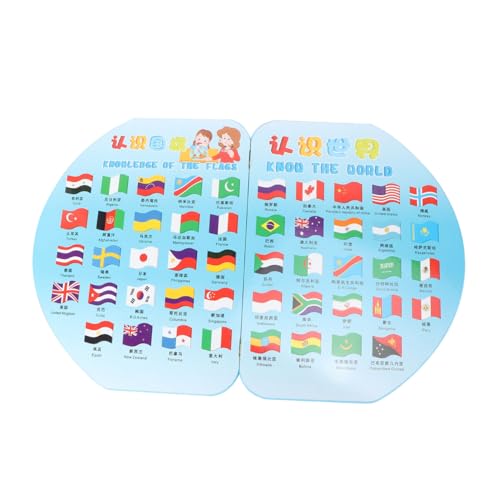 WESIEVYA 1 Set Holzflagge Zum Pflanzen Einer Karte Für Kinder Spielzeug Zum Erkunden Der Welt Früherziehungsspielzeug Für Kinder Geographiespielzeug Für Kinder Spielzeug Mit von WESIEVYA