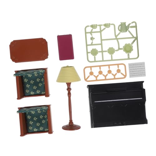 WESIEVYA 1 Set Klavier Sofa Spielzeug Puppenhaus Dekoration Tiny House Zubehör Miniaturmodell Klaviermodell Tiny Room Dekoration Miniatur Klavier Ornament Puppenhaus Szene Requisite von WESIEVYA