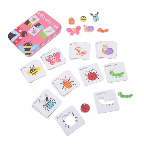 WESIEVYA 1 Set Kognitives Matching Puzzle Lernspielzeug Für Kinder Passende Karten Für Kinder Lernspielzeug Für Kleinkinder Babyspielzeug Vorschule Lernkarten Passende Bilder von WESIEVYA