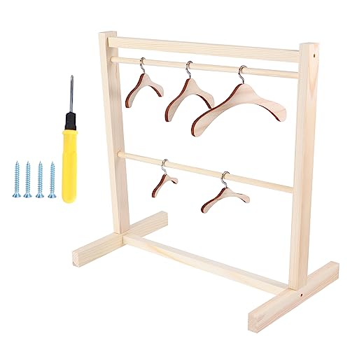 WESIEVYA 1 Set Puppen Kleiderbügel Kleine Kleiderbügel Große Puppengarderobe Puppenkleidungsstütze Mini Puppen Kleine Kleiderbügel Puppenkleidung Puppen Kleiderständer von WESIEVYA