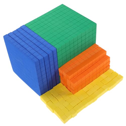 WESIEVYA 1 Set Schaum Math Spielzeug Basis Zehn Blöcke Mathematik Lernen Liefert Zählen Würfel Math Manipulatives Für Kinder Frühen Kindheit Lernen Spielzeug von WESIEVYA