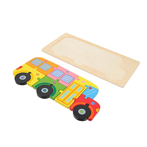 WESIEVYA 1 Set Stereo Block Puzzle Kinder Puzzle Spielzeug Puzzle Puzzle Spielzeug Holz Puzzle Spielzeug Cartoon Muster Spielzeug Holz Puzzle Spielzeug Lustiges Puzzle Spielzeug von WESIEVYA