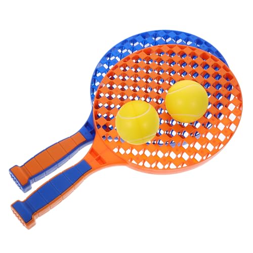 WESIEVYA 1 Set Tennis Toy Racket Außerhalb Sportspielzeug Badminton Tennisbälle Outdoor Outdoor Tennis Toy Racketball Ball Schläger Sportspiele Kinderschläger Plastik Plastik von WESIEVYA