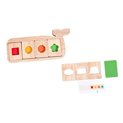 WESIEVYA 1 Set Wal Farbtrennbrett Babyspielzeug Montessori Puzzles Für Kinder Kognitives Blockspielzeug Montessori Puzzles Formsortierer Spielzeug Vorschule Lernform Kleinkind von WESIEVYA