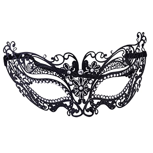 WESIEVYA 1 Stück Metall Diamant Eisen Maske Halloween Augen Party Augenmaske Maskerade Partyzubehör Maskerade Maske Maskerade Spitze Karnevalsmaske Ausgefallene Augenmaske Spitzen von WESIEVYA