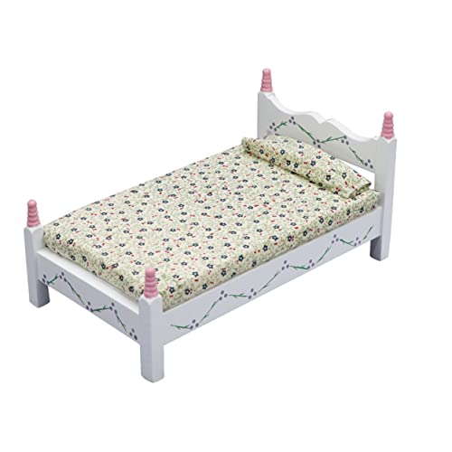 WESIEVYA 1 Stück Mini Hausbett Mini Möbel Modell Aus Für Kinderzimmer Dekoration Für Puppenhaus Ideal Für Kreative Spielideen Und Ästhetische Einrichtung von WESIEVYA