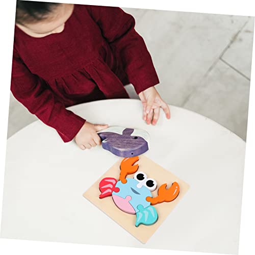 WESIEVYA 1 Stück Puzzle Kleinkind Lernspielzeug Lernspielzeug Für Kinder Und Kleinkindspielzeug Cartoon Puzzle Kinderspielzeug Kinderspielzeug Aus Holz von WESIEVYA