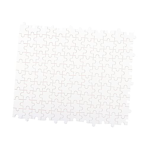 WESIEVYA 1000 Stück Hölzernes Leeres Puzzle Hitze Wärmeübertragungs-Puzzle Freiform-Puzzle Wärmeübertragungsrätsel Individuelles Puzzle Leere Sublimations-Puzzles DIY Leerzeichen Weiß Holz von WESIEVYA