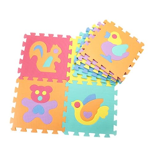 WESIEVYA 10St Eva Spielmatte ineinandergreifende Fußmatten -Übungsspielmatte Bodenpuzzle für Kinder Spielkissen für Kleinkinder Puzzlematte -Puzzle-Matte Krabbelmatte für Babys von WESIEVYA