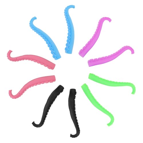 WESIEVYA 10st Octopus Oktopus-tentakel-Spielzeug Fingerpuppe Schmetterlings-reißzwecken Oktopus-handspielzeug -partyzubehör Tierisches Fingerspitzenspielzeug von WESIEVYA