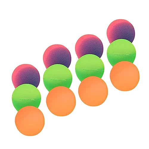 WESIEVYA 12st Hüpfender Ball Kinderspiel Spielzeug Springball Für Kinder Outdoor-spielzeug Für Kinder Massenspielzeug Für Kinder Springende Bälle Große Hüpfbälle Bälle Hüpfen Colorful Gummi von WESIEVYA