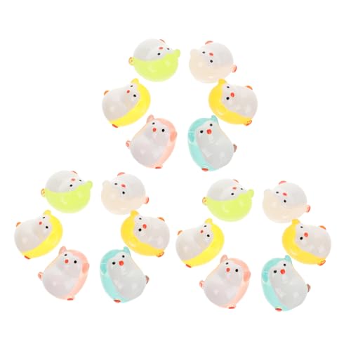 WESIEVYA 18 Stück Mini Pinguin Puppe Niedliche Pinguin Figuren Leuchtende Pinguin Figuren Miniatur Liegende Pinguine Mini Pinguin Spielzeug Feengarten Pinguine Kleine Pinguin von WESIEVYA