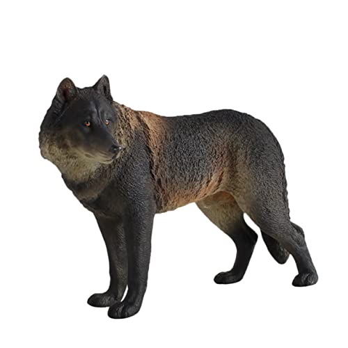 WESIEVYA 1Pc Wolf Modell Spielzeug Fahrzeug Spielzeug Autos Spielzeug PVC Tierwelt Spielset Wolf Figur Modell Realistische Wolf Spielset Wolf Spielzeug Figuren Auto Spielzeug Für Kinder von WESIEVYA