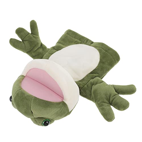 WESIEVYA 1Stk Froschpuppe Puppen für Kinderspielzeug Cartoon-Handpuppe Plüschpuppe Spielzeug Handpuppe Frosch Spielzeuge Plüschtier regice Plush Plüsch Handpuppe tierische Handpuppe Green von WESIEVYA