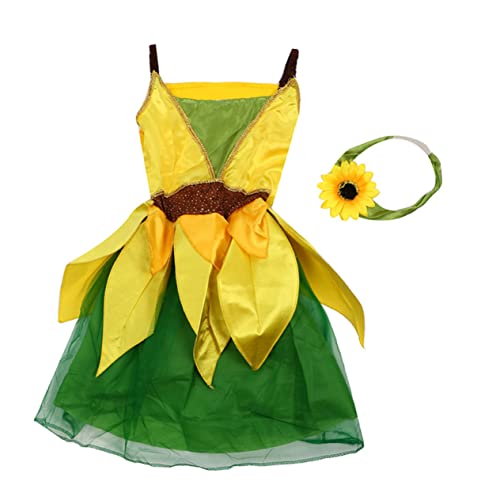 WESIEVYA 1Stk Partyrock Kinderkleidung für ädchen Sonnenblumen-Outfits Tutu-Rock Kostüme für Kinder ädchen Tüllrock kinderkleider kleidung kinder kleidung für kinder kinderkostüme Yellow von WESIEVYA