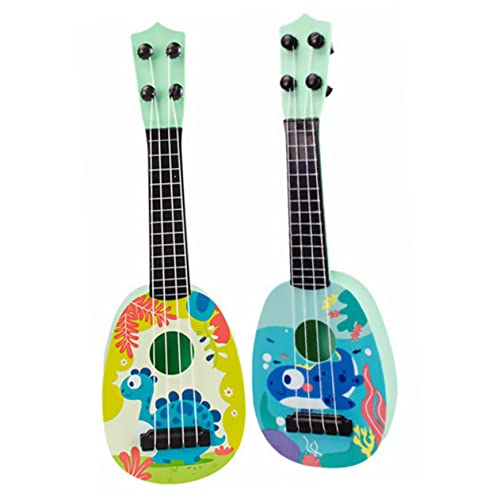 WESIEVYA 2 STK Mini Gitarre Spielzeug Mini-Gitarren-Ukulele Gitarrenspielzeug für Kinder pädagogisches Spielzeug musikspielzeug Musikinstrument Spielzeug Ukulele Modell Spielzeug Abs von WESIEVYA