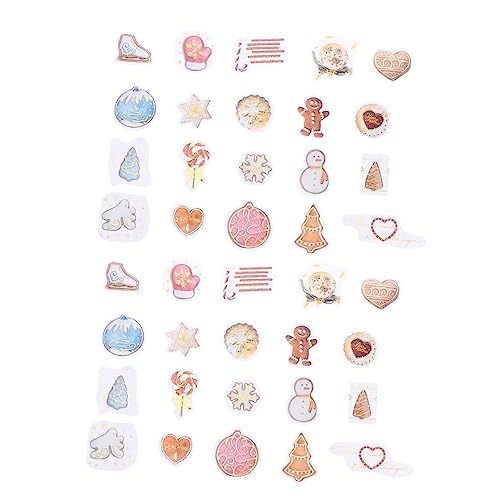 WESIEVYA 2 Sätze À 80 Blatt Aufkleber Urlaubsabziehbilder weihnachtsgeschenkverpackung Pflanzenetikett Scrapbooking Sticker Scrapbook Stickers Scrapbooking-Etikett Geschenkanhänger Papier von WESIEVYA