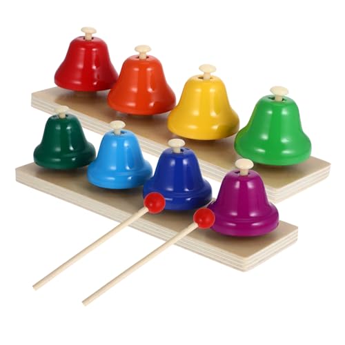 WESIEVYA 2 Set Musikglocke Spielzeug Musikinstrument Glocke Spielzeug Schlaginstrument Für Kinder Handspielzeug Kinder Handschütteln Glocke Tanz Schlaginstrument Glocken Spielzeug von WESIEVYA