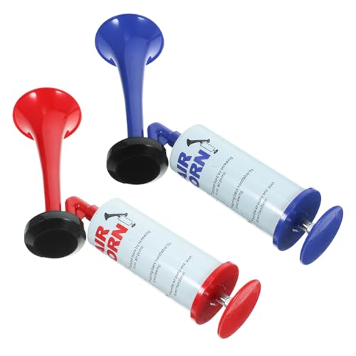 WESIEVYA 2 Stücke Handheld Air Horn Trompete Für Sport Spiele Konzerte Promotionen Geburtstagsfeier Hohe Lautstärke Sound von WESIEVYA