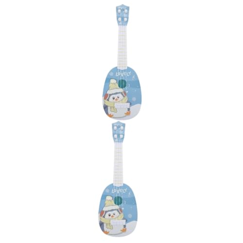 WESIEVYA 2 Stück Kinder Ukulele Ukulele Spielzeug Anfänger Musikinstrument Kinderspielzeug Jungen Spielzeug Ukulele Spielzeug Für Anfänger Kinder Mini Gitarre Spielzeug Kunststoff von WESIEVYA