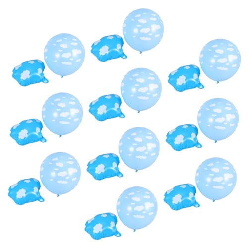 WESIEVYA 20 Stück Party Dekoration Festival Party Luftballons Ballon Dekor Wolken Luftballons Dekorationen Geburtstag Aufblasbare Luftballons Wolken Luftballons Babyparty von WESIEVYA