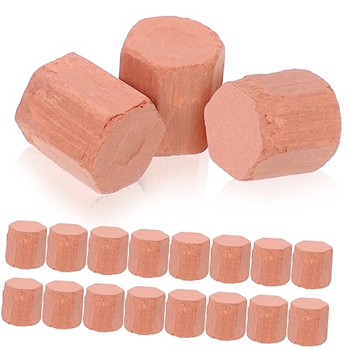 WESIEVYA 20st Mini-Steine Winzige Steine ​​für Mini-bausteinmodelle Miniatur-tonziegel Kinder DIY Ziegel Bausteine ​​selber Bauen Sandtisch-Ziegel-Modelle Mini-zementsteine Verbrannte Erde von WESIEVYA