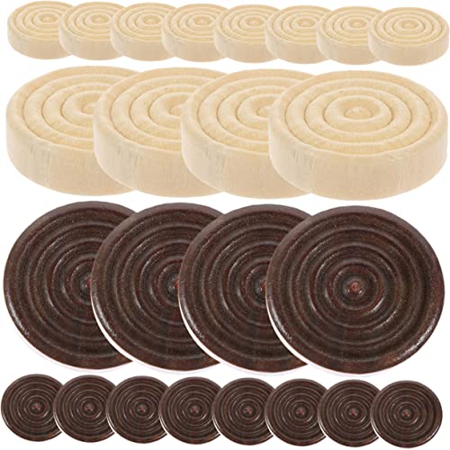 WESIEVYA 24 Stück Schachzubehör Tischspielmarker poliertes Schach für Brettspielmarken Crokinole-Brettspiel Kinder schachspiel Schach zubehör Backgammon-Spielzubehör Holz Dame hölzern von WESIEVYA