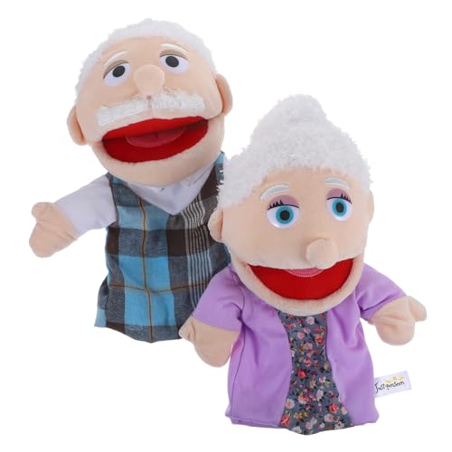 WESIEVYA 2St Charakter-Handpuppe Handpuppen für Kinder vorgeben Mama Handpuppe handpuppen für Erwachsene interaktive Puppen dekorative Figurenpuppe dekoratives Figurenspielzeug PP Baumwolle von WESIEVYA