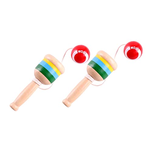 WESIEVYA 2St Kendall Partybevorzugungsspielzeug Puzzle-Spielzeug für Kinder Spielzeug für den Strand kinderspielzeug Kinder holzspielzeug Kinder Kendama Cup Spielzeug Lernspielzeug hölzern von WESIEVYA