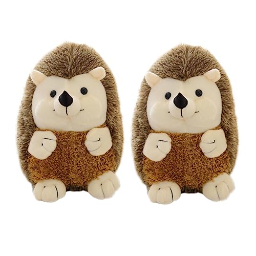 WESIEVYA 2St Plüsch-Igel-Puppe Kuscheltier schöne Igel-Plüschpuppe Sammlerstücke von Tierfiguren Kinder Kuscheltier Animal Toys Plüschtier Igel Simulation Igel Plüschtier Brown von WESIEVYA