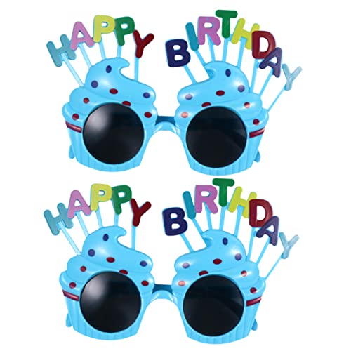 WESIEVYA 2st Cosplay-party-brille Sonnenbrille Für Die Geburtstagsfeier Geburtstagskerze Sonnenbrille Geburtstagstorte Brillen Lustige Brille Partybrille Zu Make-up-brille -brille von WESIEVYA