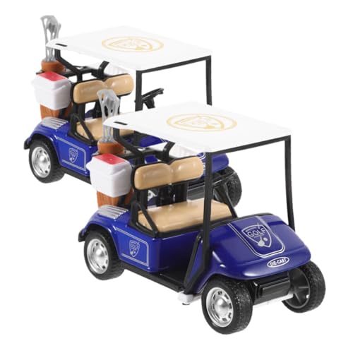 WESIEVYA 2st Golfwagen Aktionsfahrzeuge Auto Spielzeug Zurückziehen Minigolfauto Diecast Auto Spielzeug Rückzugs-Action-Spielzeug Desktop-Dekoration Wohnaccessoires Legierung von WESIEVYA