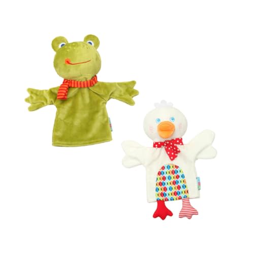 WESIEVYA Niedliche Tier-handpuppen 2er-Pack Handspielzeug Für Jungen Und Mädchen Pädagogische Und Interaktive Handpuppen Zur Unterhaltung Von Jungen Und Mädchen von WESIEVYA