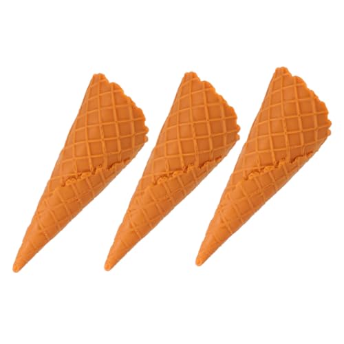 WESIEVYA 3 Stück Simulierte Eiscreme Deko Realistische Fake Food Props für Fotografie Party Tischdekoration Dessert Modell in Karamellfarben WESIEVYA 3 Stück Simulierte Eiscreme Deko Realistische Fake Food Props für Fotografie Party Tischdekoration Dessert Modell in Karamellfarben von WESIEVYA
