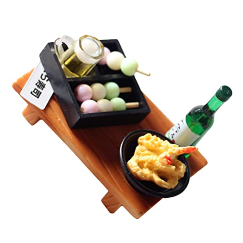 WESIEVYA 3 Stück Tempura Bento Mini Hauszubehör Sushi Modell Miniatur Küchenmöbel Mini Spielzeug Miniatur Lebensmittelmodell Kochutensilien Spielzeug Miniatur Lebensmittelspielzeug von WESIEVYA