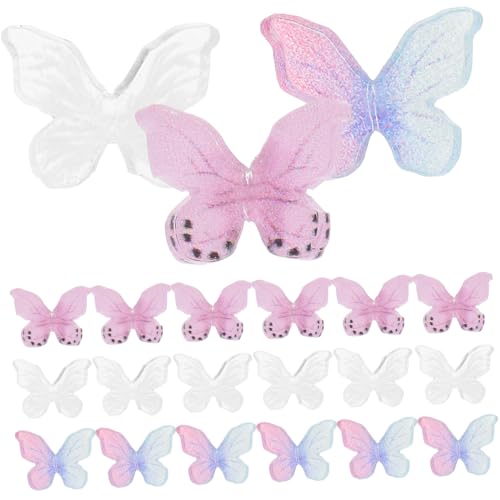WESIEVYA 30 Stück Mini Schmetterlinge Mini Schmetterlinge Landschaft Schmetterlinge Statuen Schmetterlinge Spielzeug Schmetterlinge Dekorationen Mini Sachen Miniatur von WESIEVYA