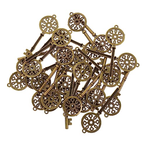 WESIEVYA 30St Vintage-Schmuckzubehör Anhängeranhänger Schmuckherstellung Bastelzauber Reize handgemachte party decoration Anhänger zur Schmuckherstellung Armband-Charm-Anhänger von WESIEVYA