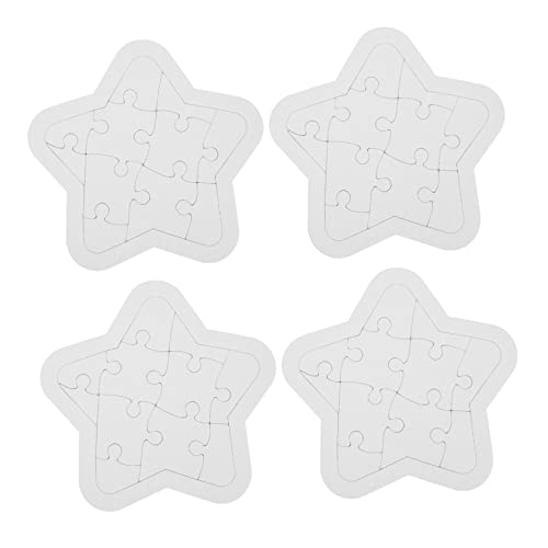 WESIEVYA 4 Sätze Puzzle Spielzeug für Kleinkinder Lernspielzeug für Kinder Rätsel für Kleinkinder Rätsel für Kinder The Children bastelsets für Kinder Rätsel malen DIY-Handwerk Papier von WESIEVYA