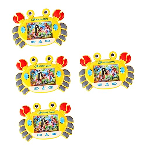 WESIEVYA 4 Stück Crab Circle Wassermaschine Wasserring Spielzeug Für Den Strand Tragbares Wasserspiel Strandspielzeug Wurfspiel Spielzeug Wasserwurfring Spielzeug Ringwurfspiel Abs von WESIEVYA