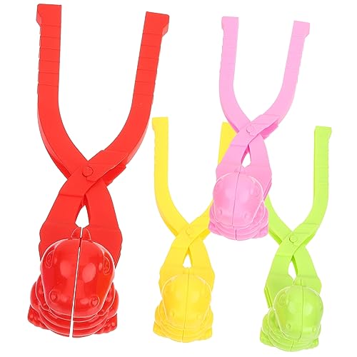 WESIEVYA 4er Set Dinosaurier Schnee Schneeball Maker Clips Für Farbenfrohe Schneeballformer Und Pink Ideales Winter Outdoor Für Schneeballschlachten von WESIEVYA