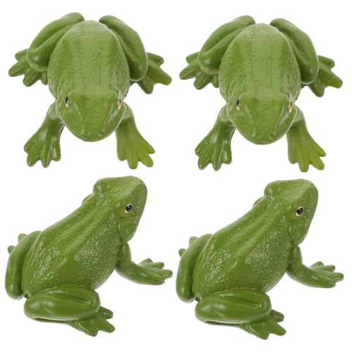 WESIEVYA 4 Stück Lebensechte Froschfiguren Lernspielzeug Bunte Miniatur Tiermodelle Pädagogisch Geeignet als Geburtstagsdeko und DIY Gartendeko für Kinderzimmer WESIEVYA 4 Stück Lebensechte Froschfiguren Lernspielzeug Bunte Miniatur Tiermodelle Pädagogisch Geeignet als Geburtstagsdeko und DIY Gartendeko für Kinderzimmer von WESIEVYA
