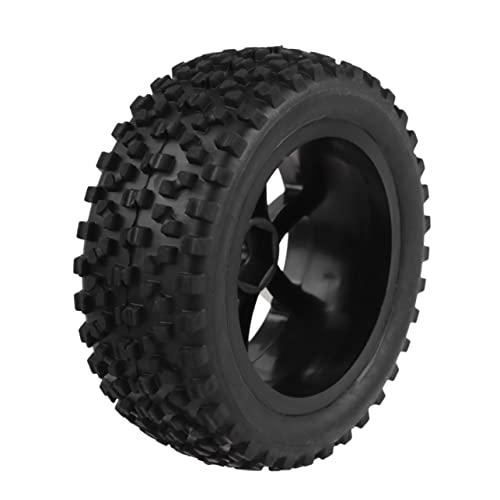 WESIEVYA 4 Stück Räder für Spielzeugautos Offroad-Zubehör Auto Spielzeugteile Räder für Bastelmodelle Off-Road Vehicle Wheels Car Toy Parts kleine Spielzeugteile Räder Auto Spielzeug Black von WESIEVYA