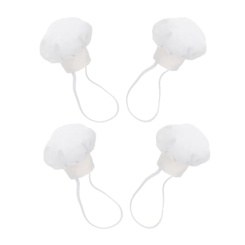 WESIEVYA 4 Stück Teiliges Miniatur Kochmützen Weiß für Puppen Fest Sitzende Baumwoll Kochhüte für Basteln Rollenspiele Kreative DIY Projekte und Puppenhausdekoration WESIEVYA 4 Stück Teiliges Miniatur Kochmützen Weiß für Puppen Fest Sitzende Baumwoll Kochhüte für Basteln Rollenspiele Kreative DIY Projekte und Puppenhausdekoration von WESIEVYA